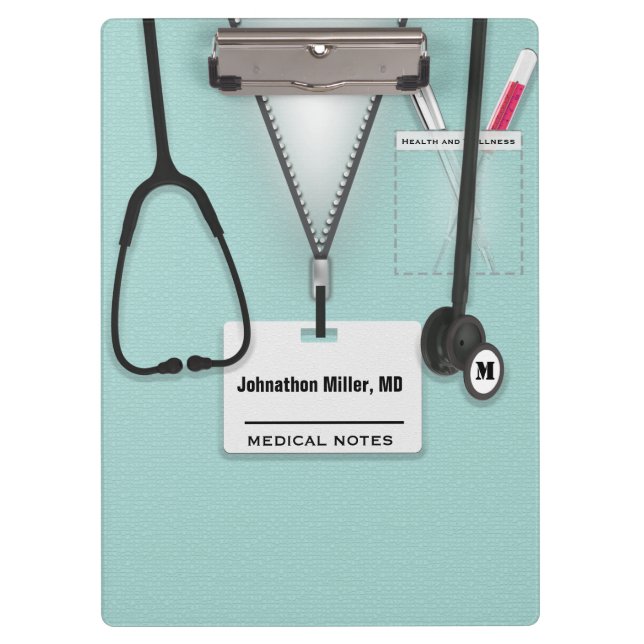 Medical Doctor, Nurse or Caregiver Clipboard (Front)