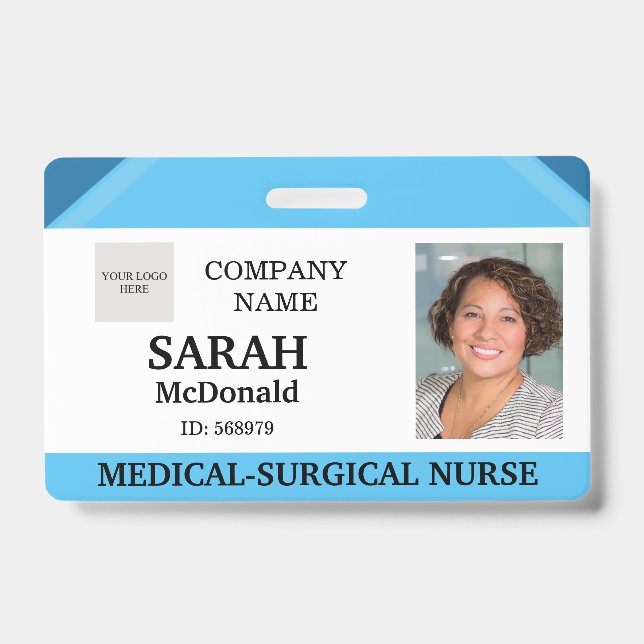 Medical Doctor Nursing Aged Care Security Photo ID Badge (Front)