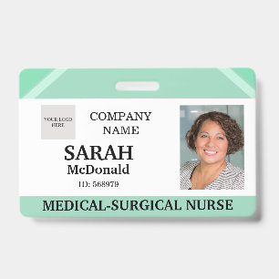 Medical Doctor Nursing Aged Care Security Photo ID Badge