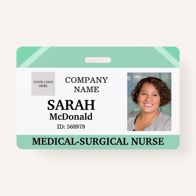 Medical Doctor Nursing Aged Care Security Photo ID ID Badge (Front)
