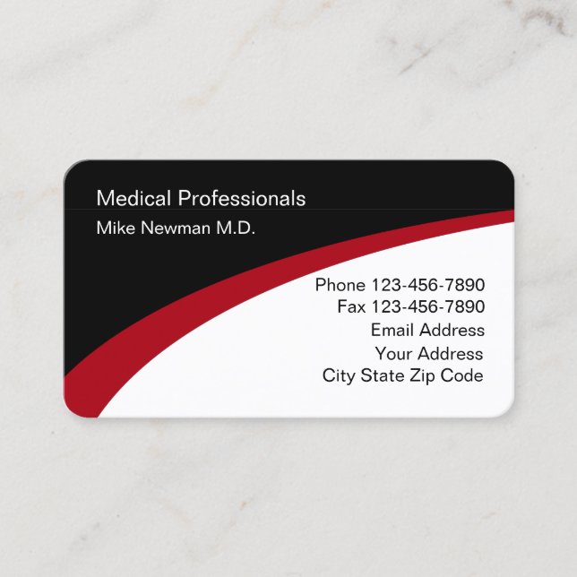 Medical Doctor Office Business Card (Front)