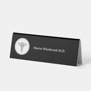 Medical Doctor Office Desk Name Plaque