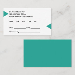 Medical Doctor Office Modern Appointment Cards