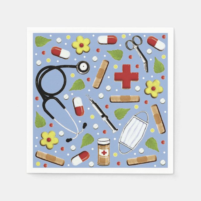 Medical Doctor Party Napkin (Front)
