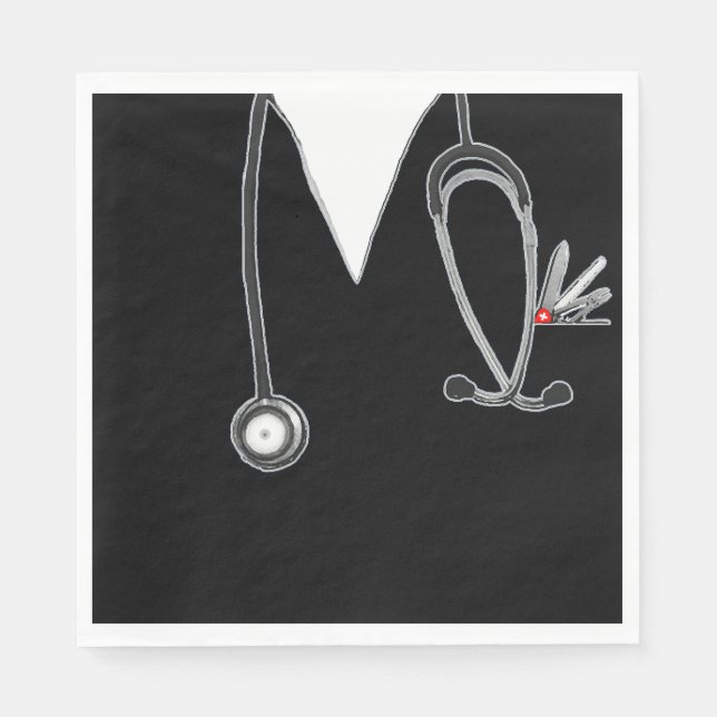 Medical Doctor Party Napkin (Front)