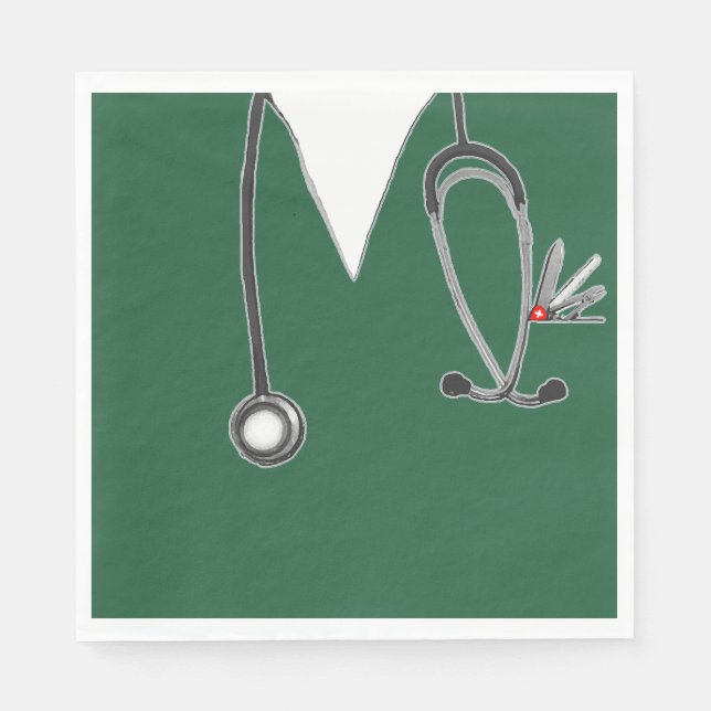 Medical Doctor Party Napkin (Front)