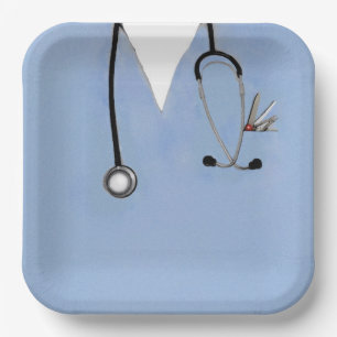 Medical Doctor Party Paper Plate