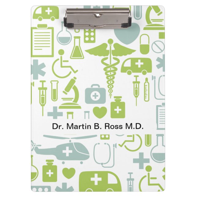 Medical Doctor Personalised Clipboard (Front)