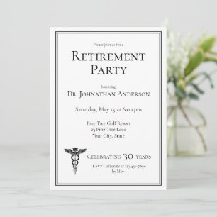 Medical Doctor Retirement Party Invitation