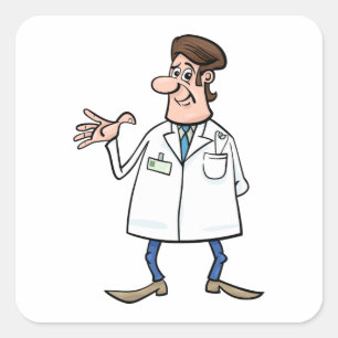 Medical Doctor Square Sticker