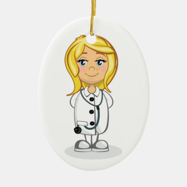 Medical - Doctor - SRF Ceramic Tree Decoration (Front)