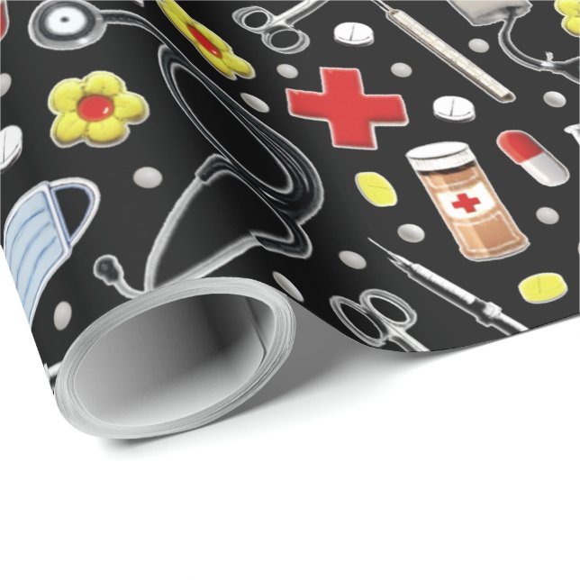 Medical Doctor Wrapping Paper (Roll Corner)