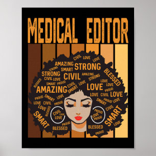 Medical Editor Powerful Black History Month Black Poster