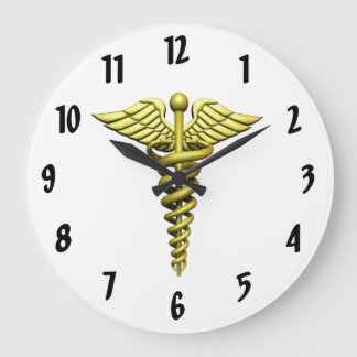 Medical Emblem Large Clock