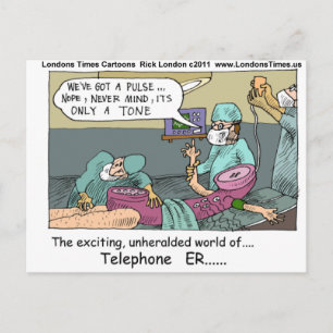 Medical Emergency 4 Telephones Funny Gift Mug Card