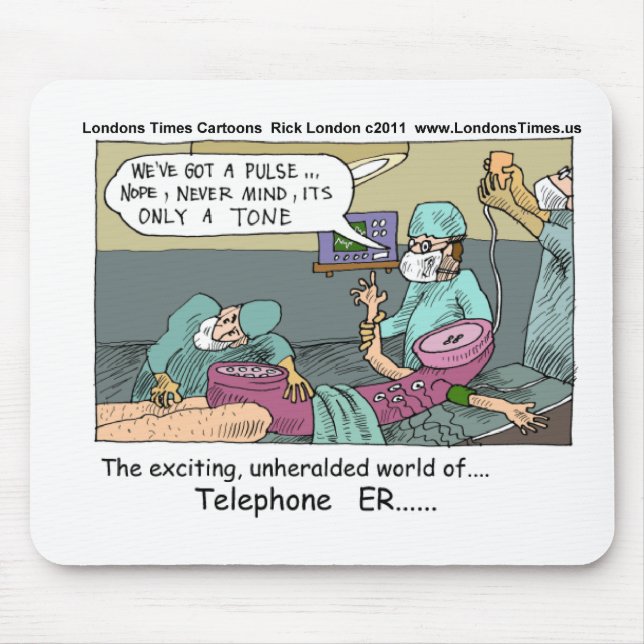 Medical Emergency 4 Telephones Funny Gift Mug Card Mouse Mat (Front)