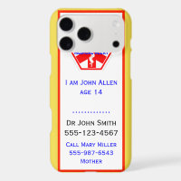 Medical Emergency Diabetic Alert Info Custom