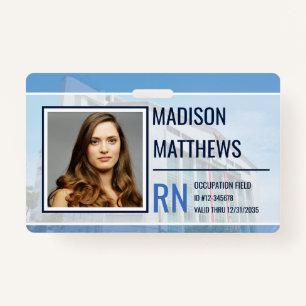 Medical Employee ID - Customisable Hospital Photo ID Badge