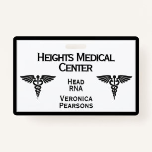 Medical Employee ID Double Sided Framed ID Badge