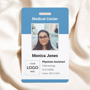 Medical Employee Logo Photo Badge ID Badge