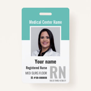 Medical Employee Photo ID Badge
