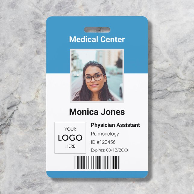 Medical Employee Photo QR Code ID Badge (Creator Uploaded)