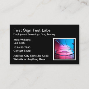 Medical Employee Screening Lab Business Cards