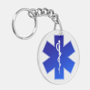 Medical EMS Symbol Key Ring