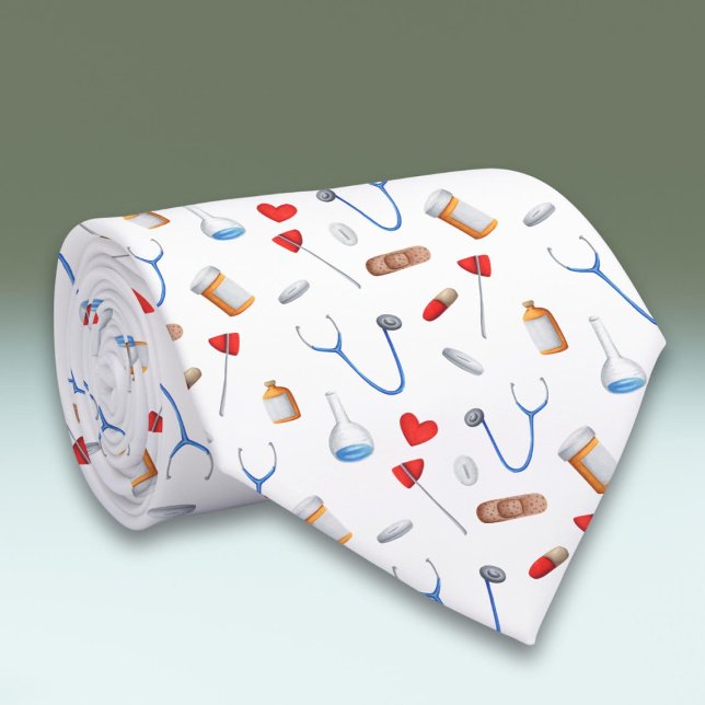Medical Equipment and Instrumental Doctor Tie (Creator Uploaded)