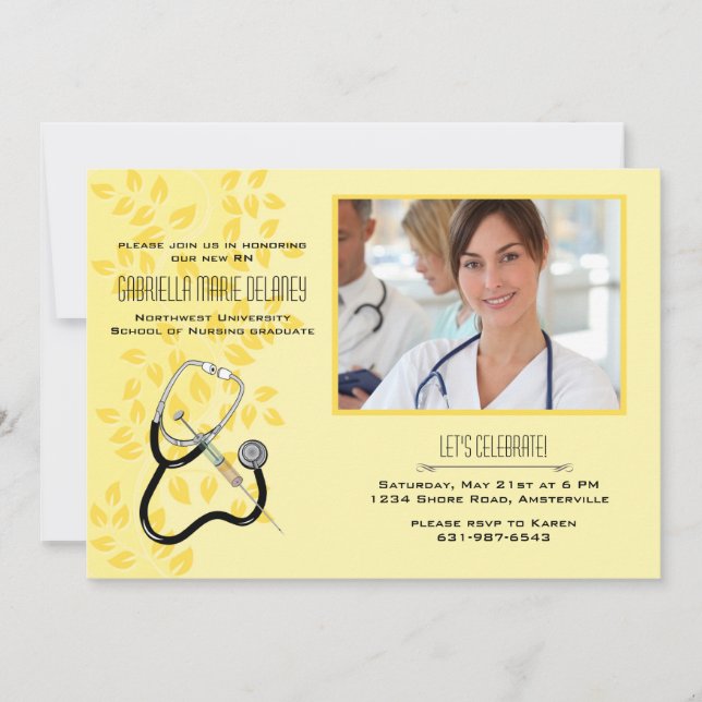 Medical Equipment Photo Invitation (Front)