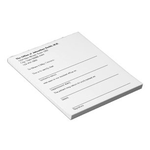 Medical Excuse Doctor Office Sick Note for Patient