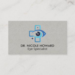 Medical Eye Logo Optometrist Business Card