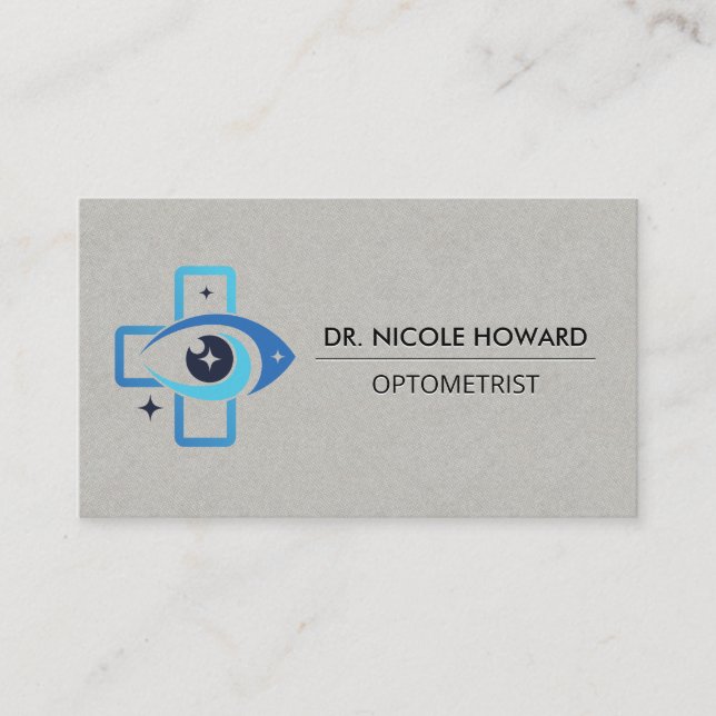 Medical Eye Logo | Physician | Health Business Card (Front)