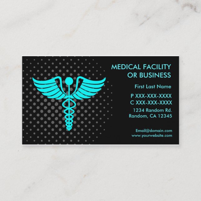 Medical facility or business customisable cards (Front)