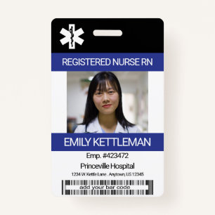 Medical Field Photo / Barcode - Nurse ID Badge