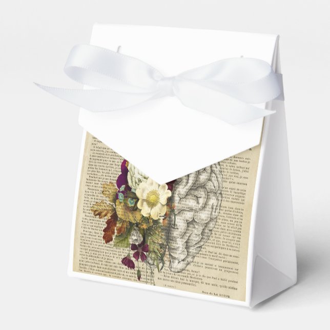 medical floral brain anatomy poster favour box (Front Side)