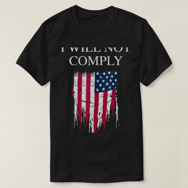 Medical Freedom I Will Not Comply No Mandates Tank (Design Front)