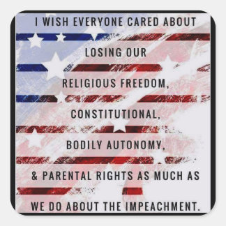 Medical freedom square sticker