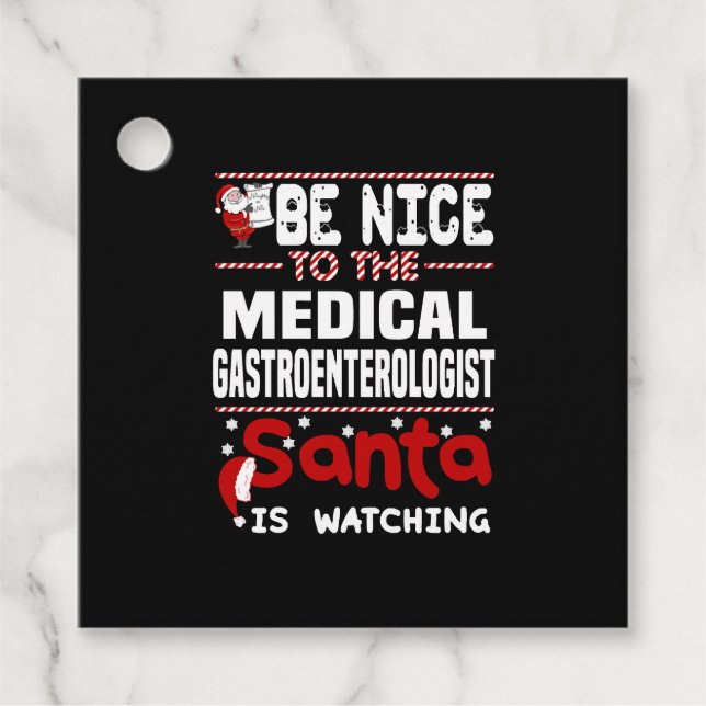 Medical Gastroenterologist Favour Tags (Front)