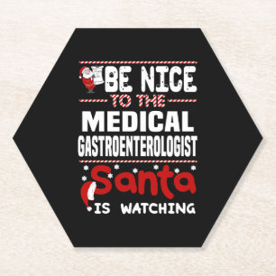 Medical Gastroenterologist Paper Coaster