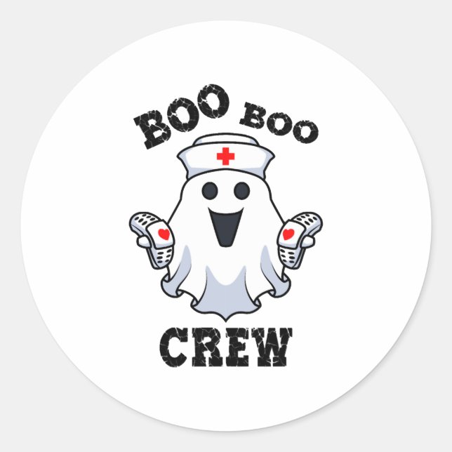 Medical Ghost Hospital Classic Round Sticker (Front)