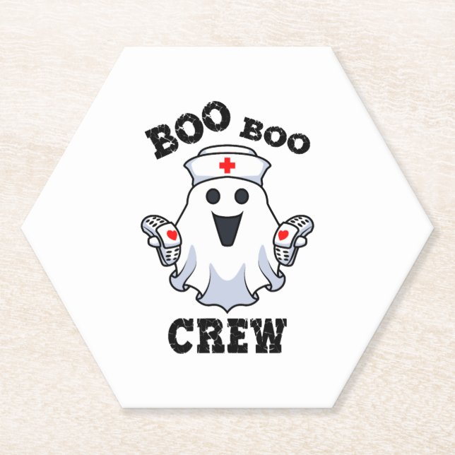 Medical Ghost Hospital Paper Coaster (Front)