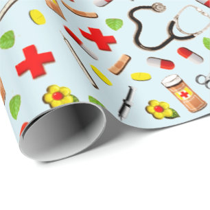 Medical Gift Wrapping Paper