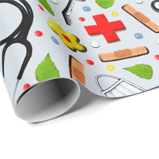 Medical Gift Wrapping Paper (Roll Corner)