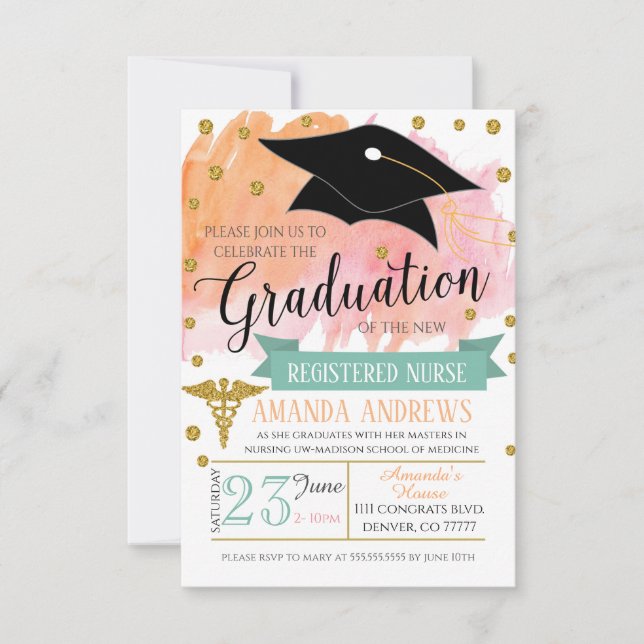 Medical Graduation Invitation (Front)