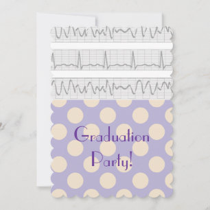 Medical Graduation Invitations Purple