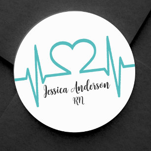 Medical Graduation Party Classic Round Sticker