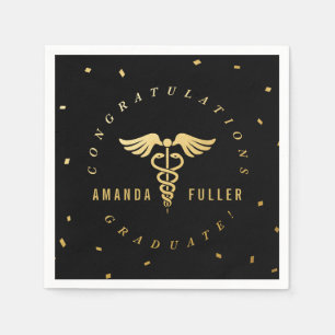 Medical Graduation Party Personalised Napkins