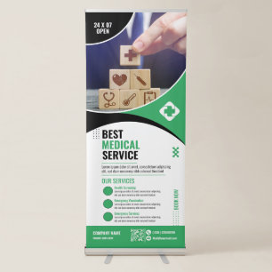 Medical - Green Retractable Banner
