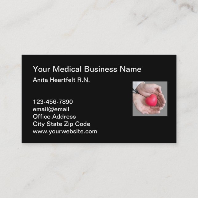 Medical Health Care Insurance  Business Card (Front)
